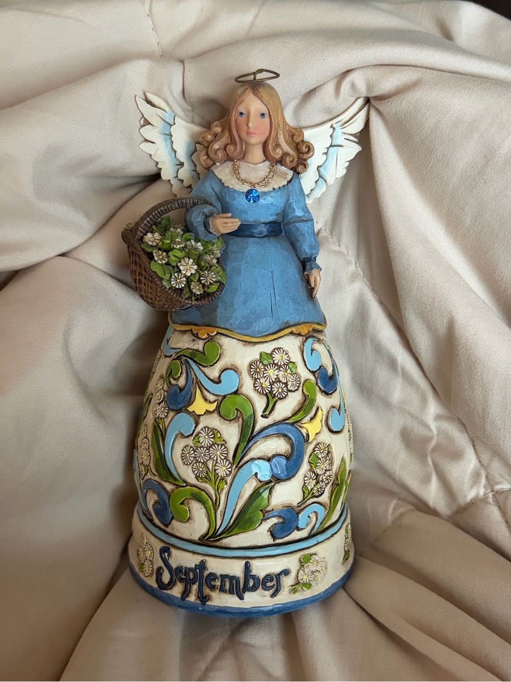 Jim Shore Heartwood Creek Collection “September Birthday Month Angel"